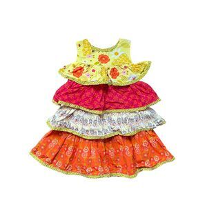 Jelly The Pug Bee Sweet Collection Carolina Dress Size 4 Style #1254 100% Cotton